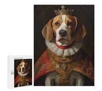 500 PCS Puzzle For Teenagerss Beagle The King Jigsaw for Adults Relax Games Pattern Assembly Unique Gifts for Birthday And Christmas 500 PCS