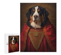 500 PCS Puzzle For Teenagerss Bernese Mountain Dog Pope Jigsaw for Adults Relax Games Pattern Assembly Unique Gifts for Birthday And Christmas 500 PCS
