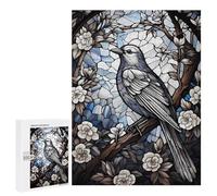 500 PCS Puzzle For Teenagerss Bird Glass Window Puzzles for Adults Hands-on Game Pattern Assembly Unique Gifts for Birthday And Christmas 500 PCS