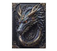 500 PCS Puzzle For Teenagerss Futuristic Dragon Emperor Jigsaw for Adults Brain Teaser Game Analysis And Logic Difficult And Challenge 500 PCS