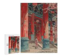 500 PCS Puzzle For Teenagerss Geisha Temple Sakura Puzzles for Adults Hands-on Game Pattern Assembly Unique Gifts for Birthday And Christmas 500 PCS