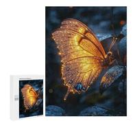 500 PCS Puzzle For Teenagerss Golden Butterfly Puzzles for Adults DIY Toys But Fun And Humorous Unique Gifts for Birthday And Christmas 500 PCS