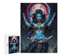 500 PCS Puzzle For Teenagerss Kali Goddess Under Lunar Glow Puzzles for Adults DIY Toys But Fun And Humorous Unique Gifts for Birthday And Christmas 500 PCS