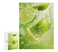 500 PCS Puzzle For Teenagerss Limes Splashing in Water Puzzles for Adults Hands-on Game Pattern Assembly Unique Gifts for Birthday And Christmas 500 PCS