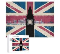 500 PCS Puzzle For Teenagerss London Skyline with Big Ben Jigsaw for Adults Relax Games Pattern Assembly Unique Gifts for Birthday And Christmas 500 PCS