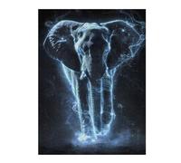 500 PCS Puzzle For Teenagerss Luminescent Elephant Stomp Jigsaw for Adults Brain Teaser Game Analysis And Logic Difficult And Challenge 500 PCS