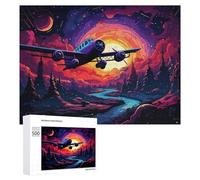 500 PCS Puzzle For Teenagerss Magical Sunset Flight Adventure -2 Puzzles for Adults Hands-on Game Pattern Assembly Unique Gifts for Birthday And Christmas 500 PCS