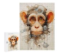500 PCS Puzzle For Teenagerss Monkey Art Foam Bubbles Puzzles for Adults Hands-on Game Pattern Assembly Unique Gifts for Birthday And Christmas 500 PCS