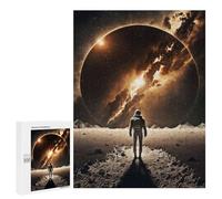 500 PCS Puzzle For Teenagerss Moonlit Astronaut's Journey Adult Jigsaw Puzzle Toy Wall Decor Hand Speed Race Unique Gifts for Birthday And Christmas 500 PCS
