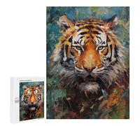 500 PCS Puzzle For Teenagerss Palette Tiger Painting Puzzles for Adults Hands-on Game Pattern Assembly Unique Gifts for Birthday And Christmas 500 PCS