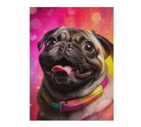 500 PCS Puzzle For Teenagerss Pug Fiesta Jigsaw for Adults Brain Teaser Game Analysis And Logic Difficult And Challenge 500 PCS