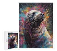 500 PCS Puzzle For Teenagerss Sea Lion Painting Puzzles for Adults Hands-on Game Pattern Assembly Unique Gifts for Birthday And Christmas 500 PCS