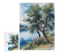 500 PCS Puzzle For Teenagerss Serene River Bend Jigsaw for Adults Anti-Stress Toys Analysis And Logic Parent-child Interaction 500 PCS