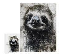 500 PCS Puzzle For Teenagerss Sloth Slow And Steady Jigsaw for Adults Anti-Stress Toys Analysis And Logic Parent-child Interaction 500 PCS