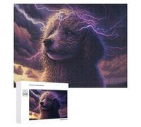 500 PCS Puzzle For Teenagerss Thundering Poodle Nature's Fury Unleashed! Puzzles for Adults Hands-on Game Pattern Assembly Unique Gifts for Birthday And Christmas 500 PCS