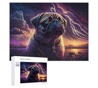 500 PCS Puzzle For Teenagerss Thunderstorm Pug Adventure -12 Puzzles for Adults Hands-on Game Pattern Assembly Unique Gifts for Birthday And Christmas 500 PCS