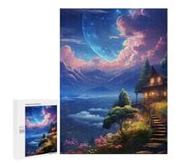 500 PCS Puzzles Fantasy Mountain Retreat Puzzles Für Erwachsene Fördern Das Gedächtnis, Lehrreiche Herausforderung, Spielzeug, Lernspiele 500 PCS