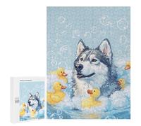 500 PCS Puzzles for Adults A Alaskan Malamute Dog Jigsaws for Adults Relax Games Presents for Women Birthday And Unique Gifts 500 PCS