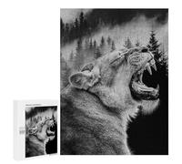 500 PCS Puzzles for Adults Angry Lion Puzzle For Teenagerss Hand Speed Race Train Your Brain And Hands Addictive Toys to Cultivate Patience 500 PCS