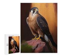 500 PCS Puzzles for Adults Aplomado Falcon Oil Paint Jigsaws for Adults Relax Games Presents for Women Birthday And Unique Gifts 500 PCS