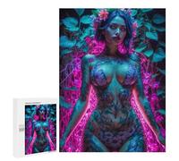 500 PCS Puzzles for Adults Beautiful Flower Body Puzzle For Teenagerss Hand Speed Race Train Your Brain And Hands Addictive Toys to Cultivate Patience 500 PCS