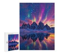 500 PCS Puzzles for Adults Colorful Aurora Reflections Puzzle For Teenagers Birthday Present Difficult And Challenge Unique Birthday And Xmas Gifts 500 PCS