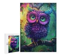 500 PCS Puzzles for Adults Colorful Fantasy Owl Artwork-6 Puzzle For Teenagers Birthday Present Difficult And Challenge Unique Birthday And Xmas Gifts 500 PCS