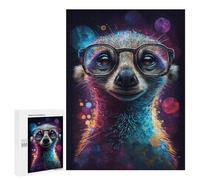 500 PCS Puzzles for Adults Colorful Meerkat Art Print-1 Puzzle For Teenagerss Hand Speed Race Train Your Brain And Hands Addictive Toys to Cultivate Patience 500 PCS