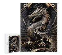 500 PCS Puzzles for Adults Dragon Guardian Puzzle For Teenagerss Hand Speed Race Train Your Brain And Hands Addictive Toys to Cultivate Patience 500 PCS