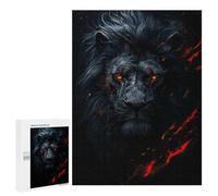 500 PCS Puzzles for Adults Evil Black Lion Jigsaws for Adults Relax Games Presents for Women Birthday And Unique Gifts 500 PCS
