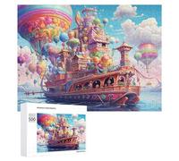 500 PCS Puzzles for Adults Fantasy Floating City Jigsaws for Adults Relaxing Games Presents for Women Unique Gifts for Birthday And Christmas 500 PCS