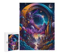 500 PCS Puzzles for Adults Fantasy Portal to Another World -4 Jigsaws for Adults Relaxing Games Presents for Women Unique Gifts for Birthday And Christmas 500 PCS
