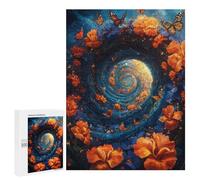 500 PCS Puzzles for Adults Floral Spiral Wonderland Jigsaw Puzzles for Adults Improve Memory Help The Brain Exercise Gifts for Friends And Family 500 PCS