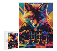 500 PCS Puzzles for Adults Fox Master Chess Game Art Jigsaw Puzzles for Adults Improve Memory Help The Brain Exercise Gifts for Friends And Family 500 PCS