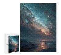 500 PCS Puzzles for Adults Galactic Beach Sunset Puzzle For Teenagers Birthday Present Difficult And Challenge Unique Birthday And Xmas Gifts 500 PCS