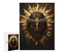 500 PCS Puzzles for Adults Golden Crown of Thorns Art Print Jigsaw Puzzles for Adults Improve Memory Help The Brain Exercise Gifts for Friends And Family 500 PCS