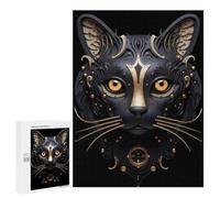 500 PCS Puzzles for Adults Golden Egypt God Cat Puzzle For Teenagerss Hand Speed Race Train Your Brain And Hands Addictive Toys to Cultivate Patience 500 PCS