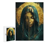 500 PCS Puzzles for Adults Golden Veil Statue Decor Jigsaw Puzzles for Adults Improve Memory Help The Brain Exercise Gifts for Friends And Family 500 PCS