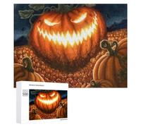 500 PCS Puzzles for Adults Halloween Pumpkin Patch-1 Jigsaws for Adults Relaxing Games Presents for Women Unique Gifts for Birthday And Christmas 500 PCS