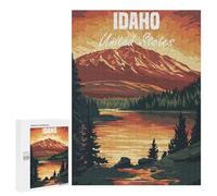 500 PCS Puzzles for Adults Idaho Mountain Landscape Jigsaws for Adults Relax Games Presents for Women Birthday And Unique Gifts 500 PCS