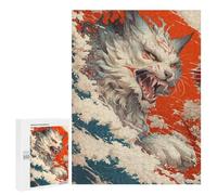 500 PCS Puzzles for Adults Japanese Mythical Beast Art Print Jigsaw Puzzles for Adults Improve Memory Help The Brain Exercise Gifts for Friends And Family 500 PCS