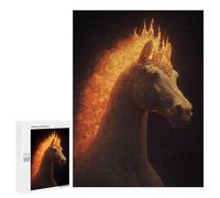 500 PCS Puzzles for Adults Magical Fire Horse Artwork Puzzle For Teenagers Birthday Present Difficult And Challenge Unique Birthday And Xmas Gifts 500 PCS