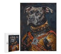 500 PCS Puzzles for Adults Medieval Dog Armor Art Print Jigsaw Puzzles for Adults Improve Memory Help The Brain Exercise Gifts for Friends And Family 500 PCS