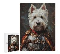 500 PCS Puzzles for Adults Medieval Knight Dog Armor -2 Jigsaw Puzzles for Adults Improve Memory Help The Brain Exercise Gifts for Friends And Family 500 PCS