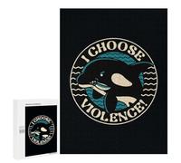 500 PCS Puzzles for Adults Orca I Choose Violence Jigsaws for Adults Relax Games Presents for Women Birthday And Unique Gifts 500 PCS