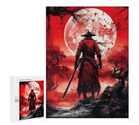 500 PCS Puzzles for Adults Samurai Moonlit Forest Puzzle For Teenagerss Hand Speed Race Train Your Brain And Hands Addictive Toys to Cultivate Patience 500 PCS