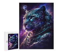 500 PCS Puzzles for Adults Space Leopard Astronaut Art Print Puzzle For Teenagerss Hand Speed Race Train Your Brain And Hands Addictive Toys to Cultivate Patience 500 PCS