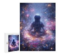 500 PCS Puzzles for Adults Space Meditation Astronaut in Cosmic Serenity Jigsaw Puzzles for Adults Improve Memory Help The Brain Exercise Gifts for Friends And Family 500 PCS