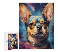 500 PCS Puzzles for Adults Space Pup Portrait -1 Jigsaws for Adults Relaxing Games Presents for Women Unique Gifts for Birthday And Christmas 500 PCS