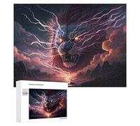 500 PCS Puzzles for Adults Thundering Lion's Roar Adult Jigsaw Family Games Precision Cutting Unique Gifts for Birthday And Christmas 500 PCS